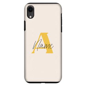 CaseCompany Amber Script: iPhone XR Tough Case