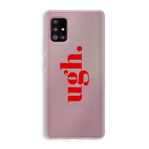 CaseCompany Ugh: Samsung Galaxy A51 5G Transparant Hoesje