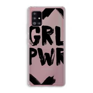 CaseCompany Girl Power #2: Samsung Galaxy A51 5G Transparant Hoesje