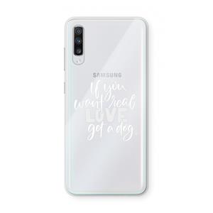 CaseCompany Partner in crime: Samsung Galaxy A70 Transparant Hoesje