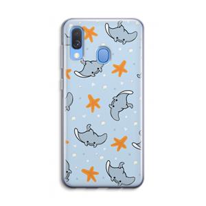 CaseCompany Manta: Samsung Galaxy A40 Transparant Hoesje