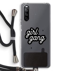 CaseCompany Girl Gang: Sony Sony Xperia 10 III Transparant Hoesje met koord