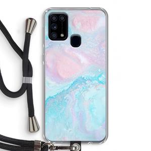 CaseCompany Fantasie pastel: Samsung Galaxy M31 Transparant Hoesje met koord