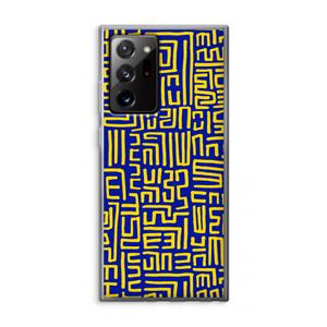 CaseCompany Majorelle Blue Print: Samsung Galaxy Note 20 Ultra / Note 20 Ultra 5G Transparant Hoesje