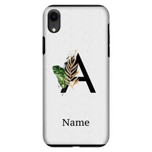 CaseCompany Charcoal Flora: iPhone XR Tough Case