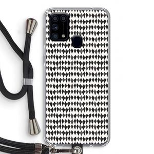 CaseCompany Crazy shapes: Samsung Galaxy M31 Transparant Hoesje met koord