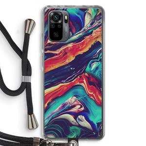 CaseCompany Chameleon Sun: Xiaomi Redmi Note 10 Pro Transparant Hoesje met koord
