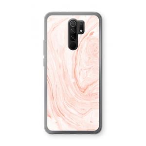 CaseCompany Peach bath: Xiaomi Redmi 9 Transparant Hoesje