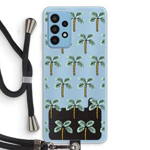CaseCompany Paradise: Samsung Galaxy A52 Transparant Hoesje met koord