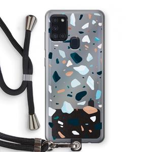 CaseCompany Terrazzo N°13: Samsung Galaxy A21s Transparant Hoesje met koord