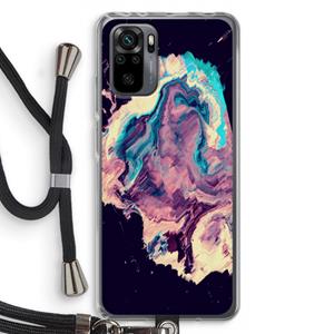 CaseCompany Cosmic Silence: Xiaomi Redmi Note 10 Pro Transparant Hoesje met koord