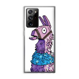 CaseCompany Lama: Samsung Galaxy Note 20 Ultra / Note 20 Ultra 5G Transparant Hoesje