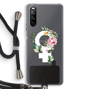 CaseCompany Venus: Sony Sony Xperia 10 III Transparant Hoesje met koord