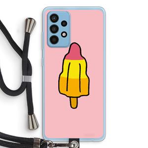 CaseCompany Raketijsje: Samsung Galaxy A52 Transparant Hoesje met koord