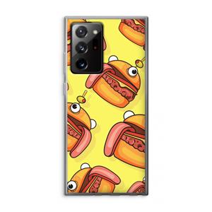 CaseCompany Hamburger: Samsung Galaxy Note 20 Ultra / Note 20 Ultra 5G Transparant Hoesje