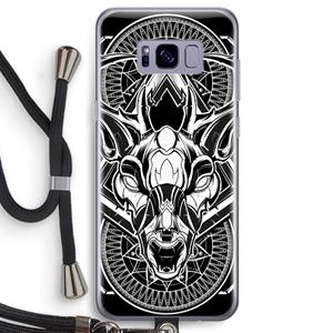 CaseCompany Oh Deer: Samsung Galaxy S8 Transparant Hoesje met koord