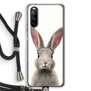 CaseCompany Daisy: Sony Sony Xperia 10 III Transparant Hoesje met koord