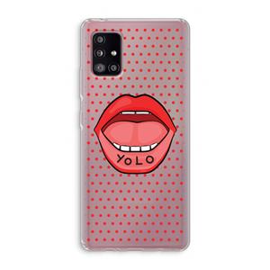 CaseCompany Yolo Denise: Samsung Galaxy A51 5G Transparant Hoesje