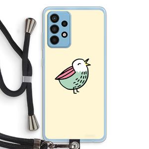 CaseCompany Birdy: Samsung Galaxy A52 Transparant Hoesje met koord