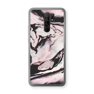 CaseCompany Roze stroom: Xiaomi Redmi 9 Transparant Hoesje