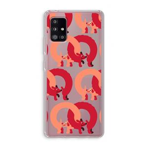CaseCompany Dogs: Samsung Galaxy A51 5G Transparant Hoesje