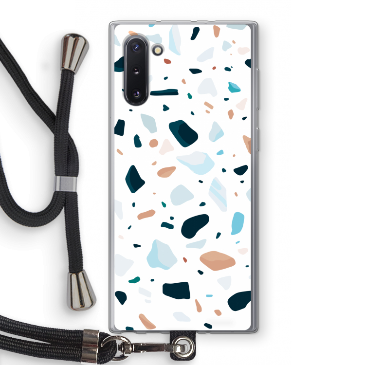 CaseCompany Terrazzo N°13: Samsung Galaxy Note 10 Transparant Hoesje met koord
