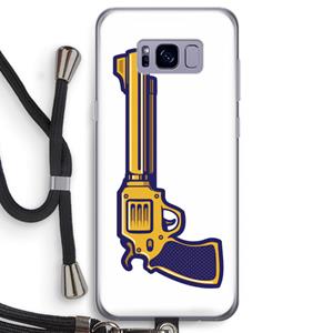 CaseCompany Pew Pew Pew: Samsung Galaxy S8 Transparant Hoesje met koord