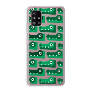 CaseCompany Crocs: Samsung Galaxy A51 5G Transparant Hoesje