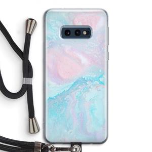 CaseCompany Fantasie pastel: Samsung Galaxy S10e Transparant Hoesje met koord