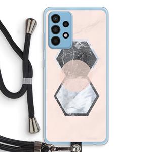 CaseCompany Creatieve toets: Samsung Galaxy A52 Transparant Hoesje met koord