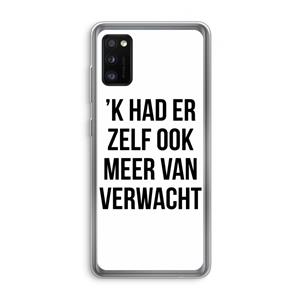 CaseCompany Meer verwacht: Samsung Galaxy A41 Transparant Hoesje