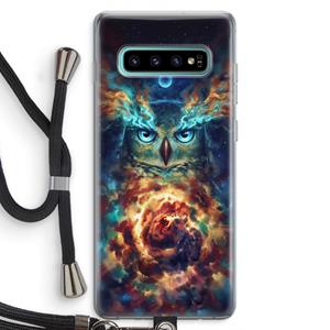 CaseCompany Aurowla: Samsung Galaxy S10 Plus Transparant Hoesje met koord