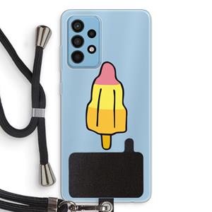 CaseCompany Raketijsje: Samsung Galaxy A52 Transparant Hoesje met koord
