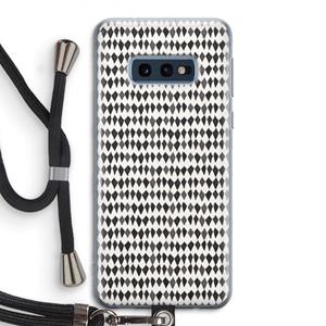 CaseCompany Crazy shapes: Samsung Galaxy S10e Transparant Hoesje met koord