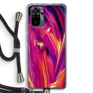 CaseCompany Phoenix: Xiaomi Redmi Note 10 Pro Transparant Hoesje met koord
