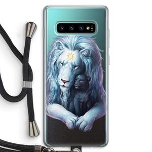 CaseCompany Child Of Light: Samsung Galaxy S10 Plus Transparant Hoesje met koord