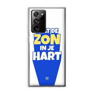 CaseCompany Laat de zon in je hart: Samsung Galaxy Note 20 Ultra / Note 20 Ultra 5G Transparant Hoesje