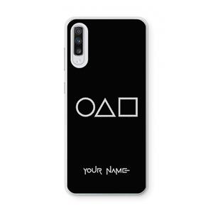 CaseCompany Squid Game: Samsung Galaxy A70 Transparant Hoesje