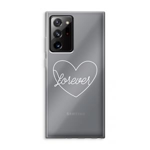 CaseCompany Forever heart pastel: Samsung Galaxy Note 20 Ultra / Note 20 Ultra 5G Transparant Hoesje