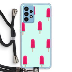 CaseCompany Waterijsje: Samsung Galaxy A52 Transparant Hoesje met koord