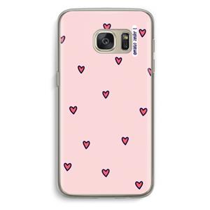 CaseCompany Hartjes: Samsung Galaxy S7 Transparant Hoesje