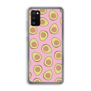 CaseCompany Dancing avocados: Samsung Galaxy A41 Transparant Hoesje