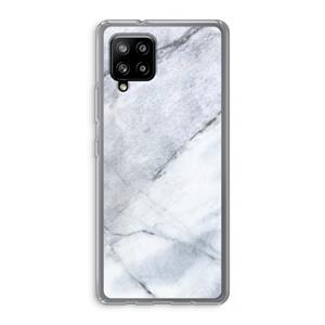 CaseCompany Witte marmer: Samsung Galaxy A42 5G Transparant Hoesje