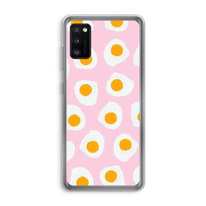 CaseCompany Dancing eggs: Samsung Galaxy A41 Transparant Hoesje
