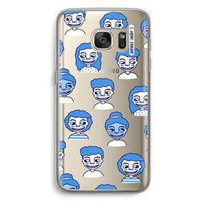 CaseCompany Gezichtjes: Samsung Galaxy S7 Transparant Hoesje