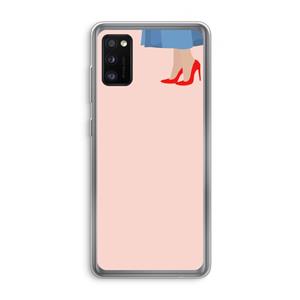 CaseCompany High heels: Samsung Galaxy A41 Transparant Hoesje
