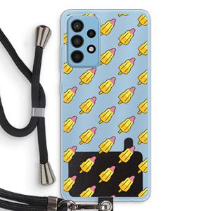 CaseCompany Waterijsjes: Samsung Galaxy A52 Transparant Hoesje met koord