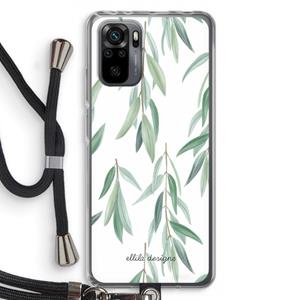 CaseCompany Branch up your life: Xiaomi Redmi Note 10 Pro Transparant Hoesje met koord