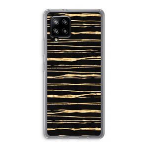 CaseCompany Gouden strepen: Samsung Galaxy A42 5G Transparant Hoesje