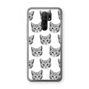 CaseCompany Kitten: Xiaomi Redmi 9 Transparant Hoesje